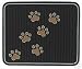 Dog Doggie Puppy Dog Paw Prints Backseat Utility Floor Mats 2-pc Set Rubber