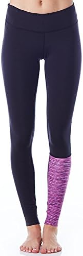 Cozy Orange Swami Legging -CO Rvn Blk/Crl Prp-Extra Small (XS) CO Rvn Blk/Crl Prp Printed Leggings