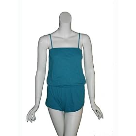 VELVET One Piece Shortall Romper in Turquoise