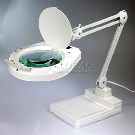 Desktop Led Magnifier Lamp White