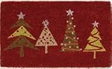 4 Trees Christmas Coir Doormat - B002WL29N6