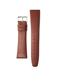 16mm Tan Flat Calfskin Watchband with Leather Lining