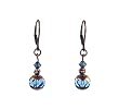 Earrings - E201 - Copper & Crystal Beads (8mm) ~ Montana