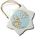 POPEYE PHILOSOPHY - 3 Inch Snowflake Porcelain Ornament