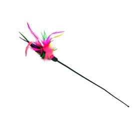 Playing rod with feathers, 50 cm