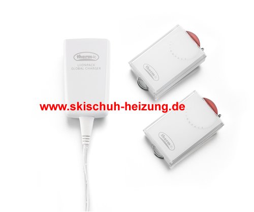 Thermic Skischuh-Heizung, Liionpack Set