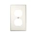 Leviton 88003 1-Gang Duplex Device Receptacle Wallplate, Standard Size, Thermoset, Device Mount, White