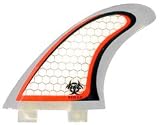 Rainbow CIS Pro Core Surfboard Fin Set - FCS Base - Clear