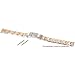 Ladies 2-tone Stainless Watch Band Deployment Buckle