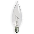 GE Lamps 22812 40-Watt Postlight Bent Tip Long Life Candelabra, 12-Pack