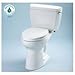 TOTO CST744ELR-01 Drake 2-Piece Eco Elongated Ada Toilet with Right-Hand Trip Lever, Cotton White