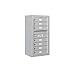 Salsbury Industries 3809S-07AFP Surface Mounted Horizontal 4C Mailbox, Aluminum