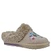? Keep her tootsies toasty and terrific in this sweet slipper ? Soft fabric upper with suede-like 
texture ? Tattoo-inspired front panel design with glittering sequin detail ? Soft faux fur collar 
trim ? Faux fur and fabric lining ? Cushioned insole ? Shock absorbing midsole ? Flexible traction 
rubber sole for indoor or outdoor wear ? Whole sizes only, half sizes please order the next size up