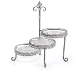 3 Tiered Buffet Server With 10 Glass Plates Wonderful For functions Or Home