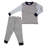 Striped Long Johns - Navy/Blue (Organic Cotton) (18 Months)