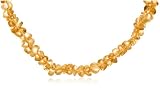 4x7mm Citrine Fancy-Cut Beaded Necklace, 16