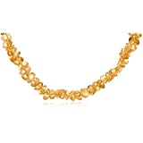 4x7mm Citrine Fancy-Cut Beaded Necklace, 16"