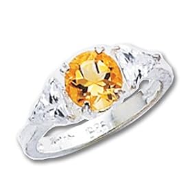 Buy Sterling Silver Citrine ring by A Great Jewelry Co.
