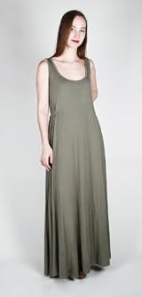 OLIVE KNIT LONG DRESS