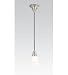 Meyda Tiffany 50653 Satin Nickel Transitional Single Light Saratoga Mini Pendant 50653