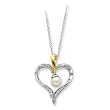 Sterling Silver Pearl Heart and Soul Sentimental Expressions Necklace