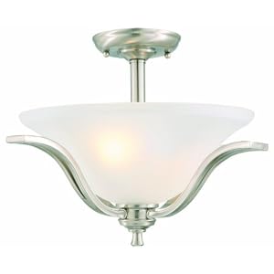 Design House 515593 Ironwood ES 2-Light Semi Flush Ceiling Mount, 11.5-Inch by 16.75-Inch,... by 