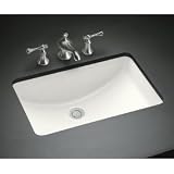 KOHLER Ladena Undercounter Lavatory Sink, 18-Inch-by-12-Inch, White #2214-0
