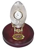 NCAA Virginia Tech Hokies Crystal Football Clock