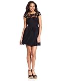 Jump Juniors Matte Chiffon Short Dress, Black, 7/8