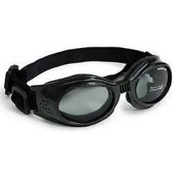 Doggles ILS XL Metallic Black Frame and Smoke 