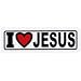 ライズ：ステッカー 四角 I LOVE JESUS / NO.264