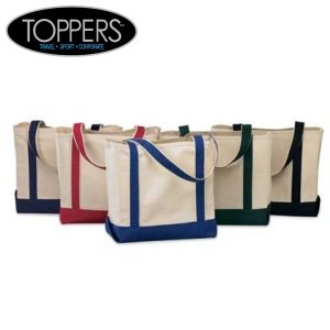 Toppers Boat Tote (Reusable Grocery Bag) Bright Blue