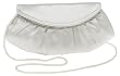 La Regale Gathered Satin Half Moon Clutch La Regale Gathered Satin Half Moon Clutch