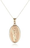 Klassics 10k Yellow Gold Guardian Angel with Prayer Pendant Necklace