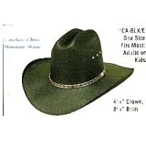 Black Straw Cattleman Style Cowboy Hat