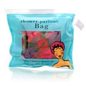Spa Sister Shower Parlour Bag + Shower Cap Kisses