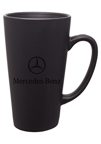Mercedes Benz Tall Black Latte Ceramic Mug