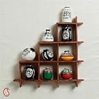 Home Decor Wall decor with miniature pots