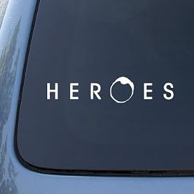HEROES - Vinyl Car Decal Sticker #1714 | Vinyl Color: White