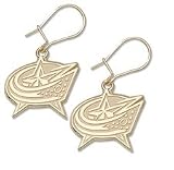 Columbus Blue Jackets 14K Gold Dangle Earrings
