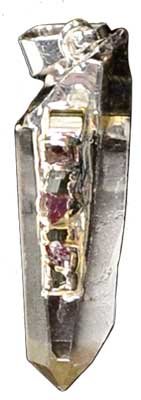 Clear Quartz 7 Chakra Pendant (J7CCQ) - Stone Color may Vary On Sale