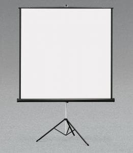 HON Portable Tripod Projection Screen with Keystone Eliminator 60" x 60"