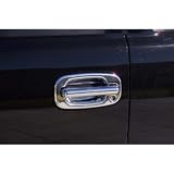 Lund 433204 Door Handle Components - STEALTH STYLE DESIGNER CHROME TRIM DOOR HANDLES CENTER AND SURROUND