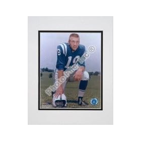  Johnny Unitas Double Matted 8 inch X 10 inch Photograph (Unframed)