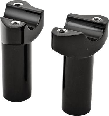 HardDrive Forged Straight Handlebar Risers - 3 1/2in. Rise - Black H57-6076BF-3.5