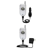 Essential Kit for the LG C1300 - includes Car and Wall Charger with Rapid Charge Technology - Gomadic Brand w/ TipExchange Technology