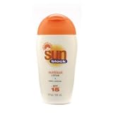 Nature's Gate Sun Block Sunblock Lotion, Water Resistant, SPF-15, 4-Ounce Bottles (Pack of 3)
