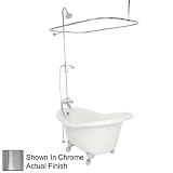 American Bath Factory T010C-SN Ascot Bathtub Faucet Package 2 in White