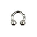 8 Gauge 1/2" 316L Surgical Steel Notched Circular Barbell