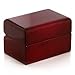 Cherry Wooden Wedding/ Bridal Set Double Ring Jewelry Gift Box